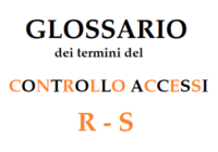 Glossario dei termini del controllo accessi