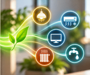 Gestione energetica con tasca porta badge programmabile